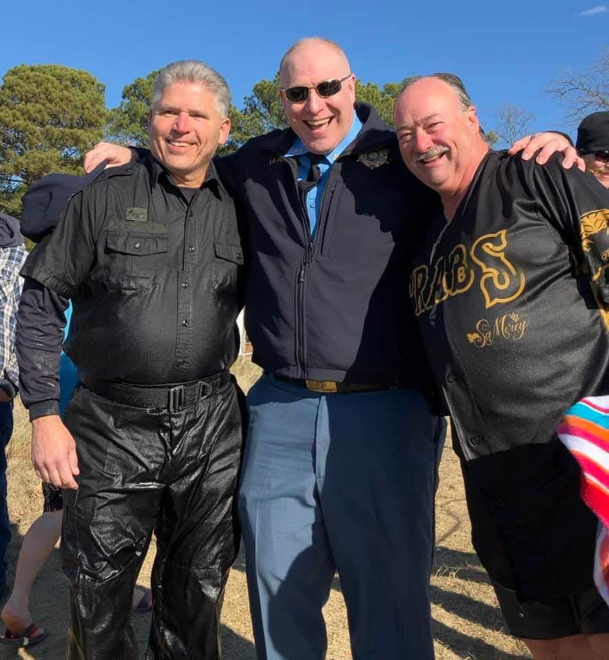  at St. Mary's Splash with Retired Sheriff Cameron and Sheriff's Office Chaplain Larry Crabtree 