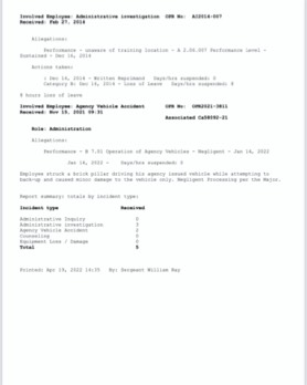  Disciplinary File page 2 