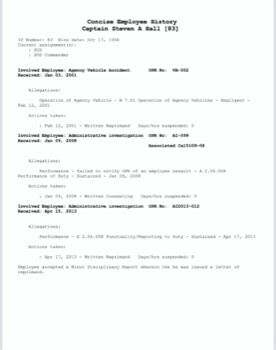  Disciplinary File page 1 